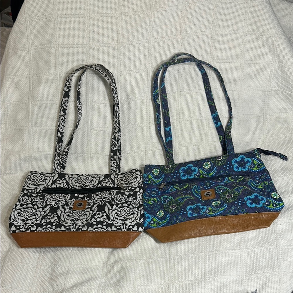 Stone New York Floral Patterned Tote Bags (Set of 2)